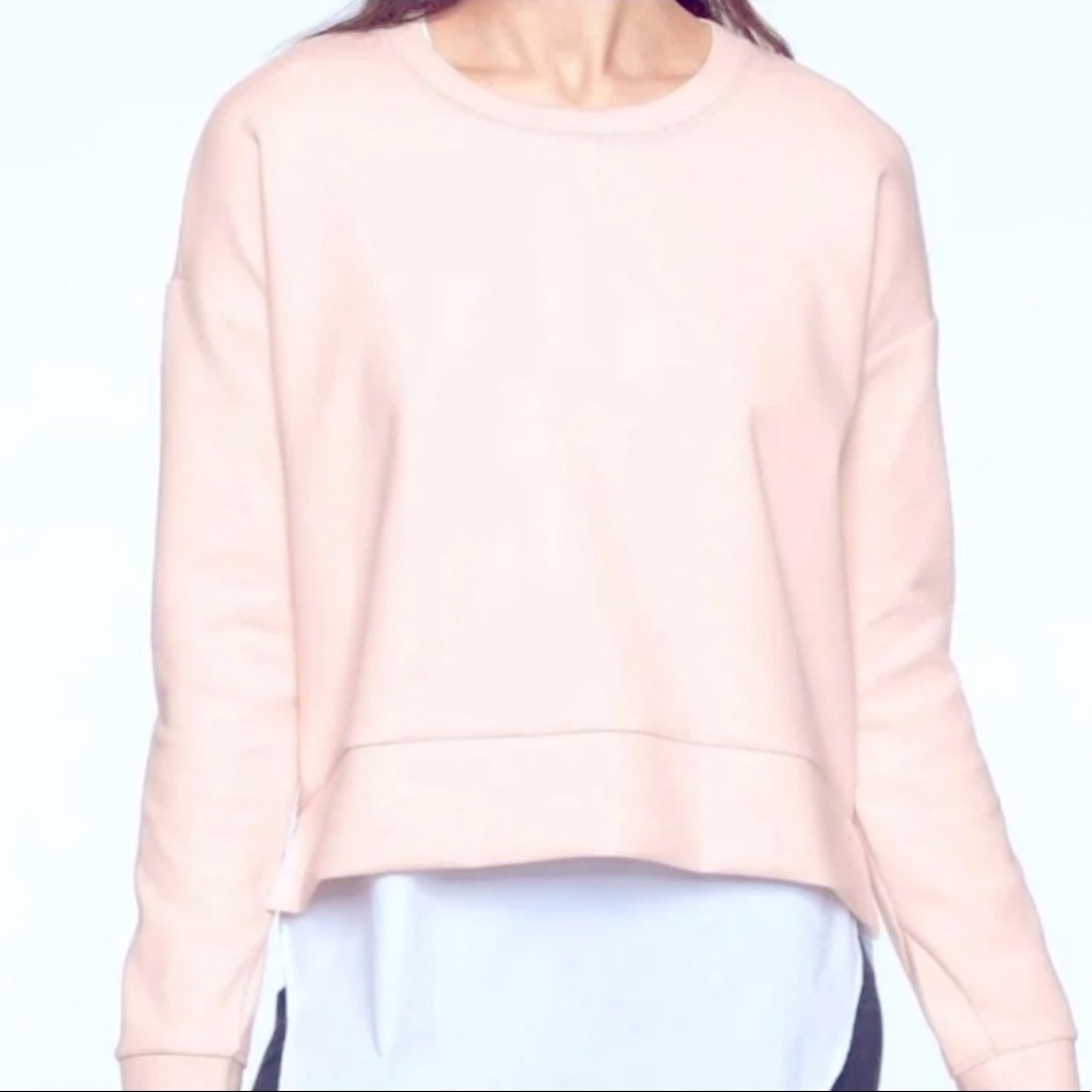 Athleta Light Pink Crewneck Sweatshirt